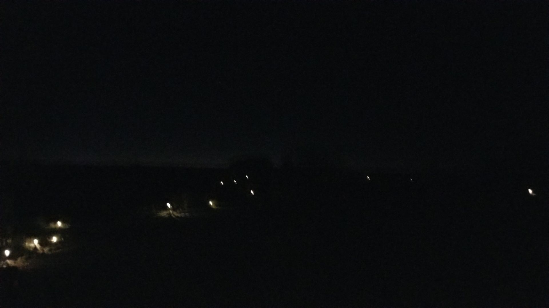 Lack of lighting BEFORE the project was completed
